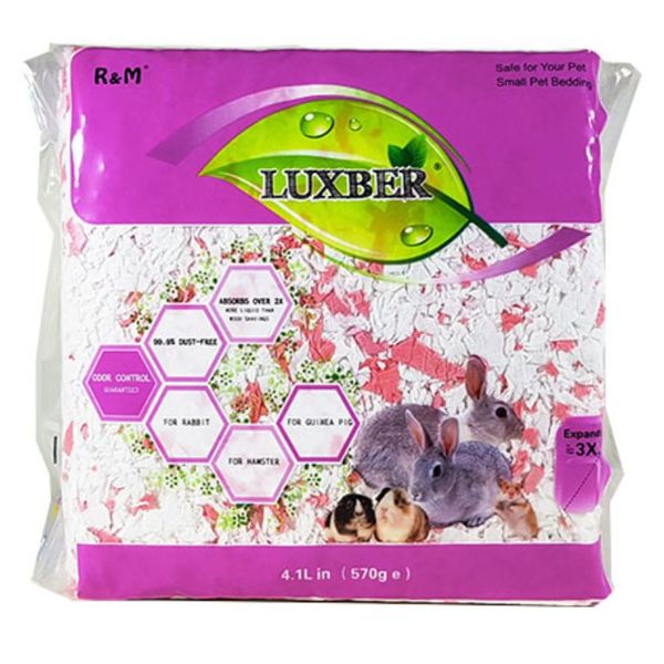 럭스버 소동물 종이베딩 핑크 /판매단위 18개묶음